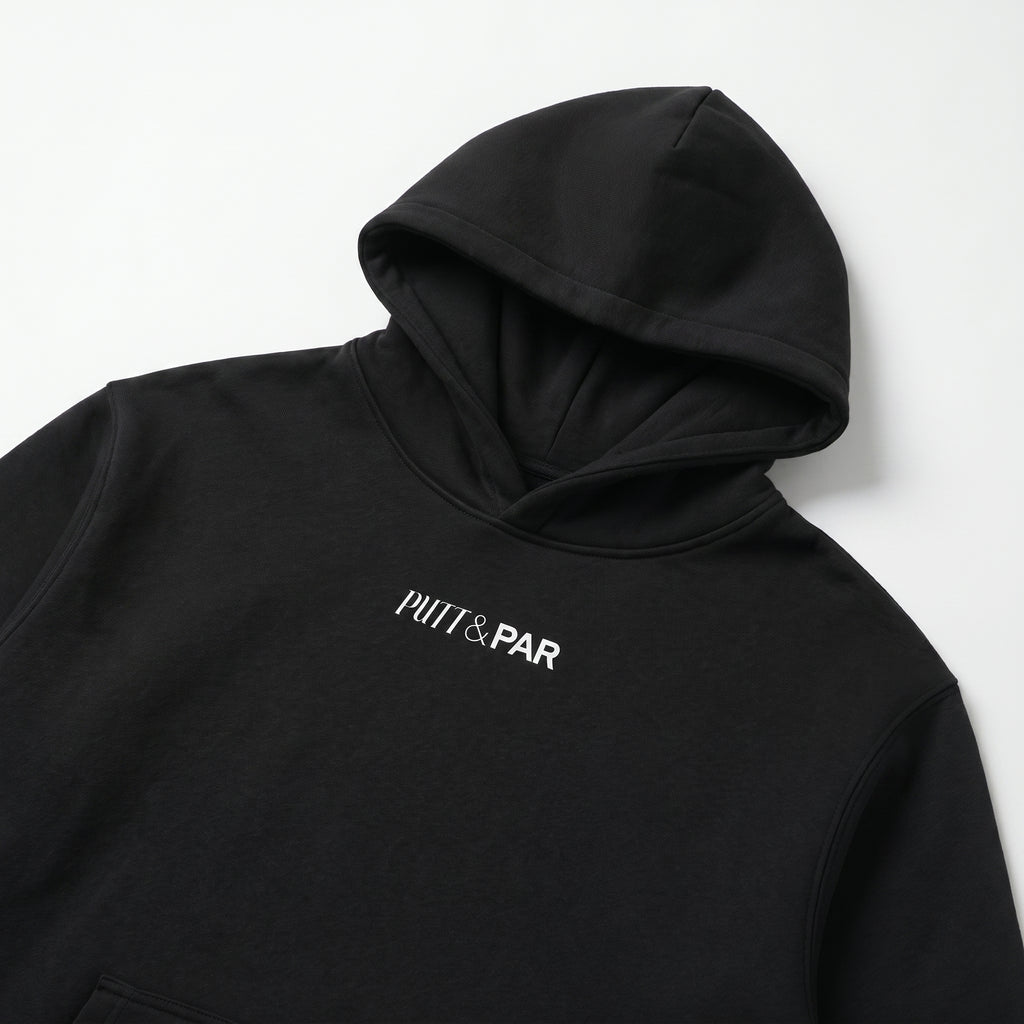 Oversize Fleeced Hoodie - Black
