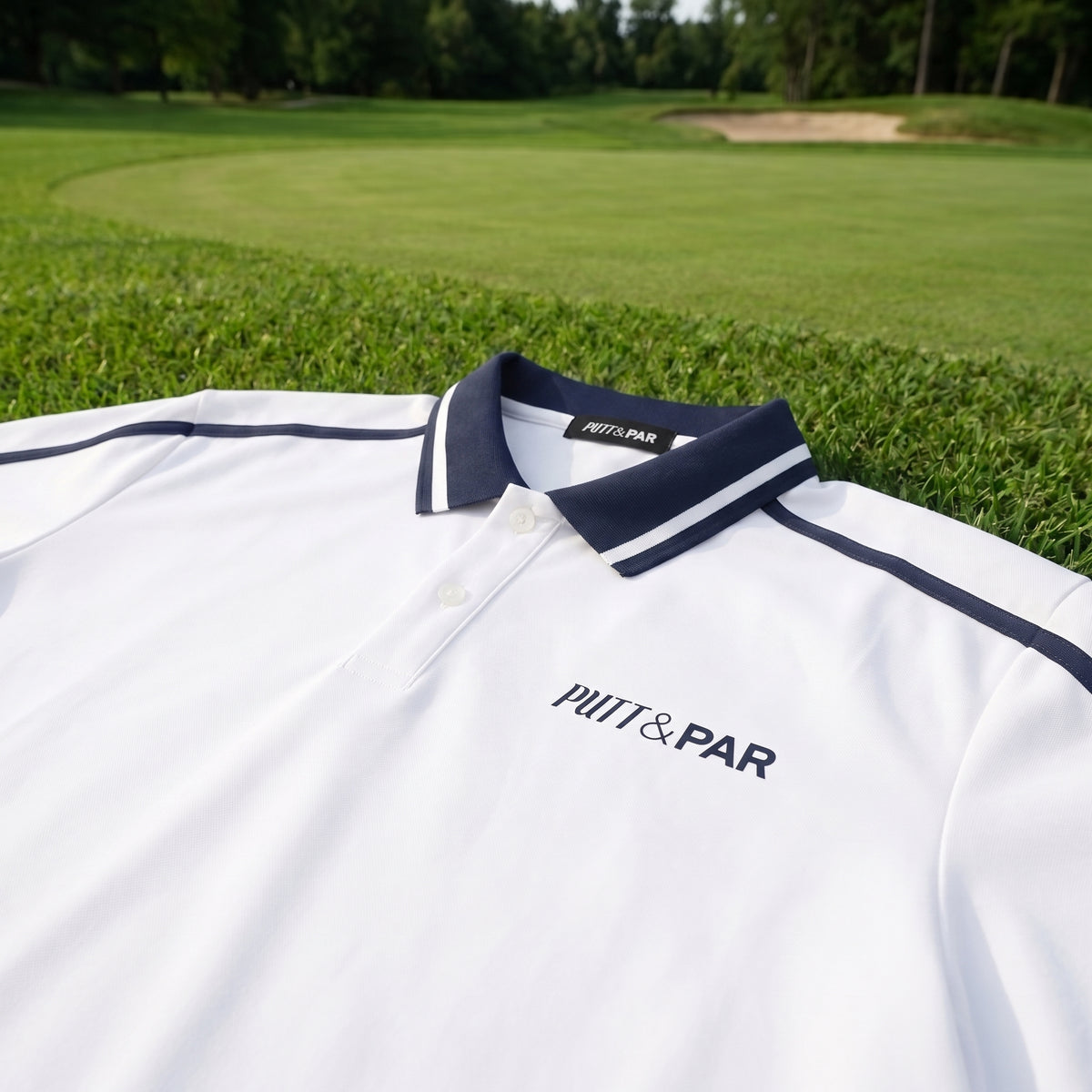 The Piped Polo Shirt - White