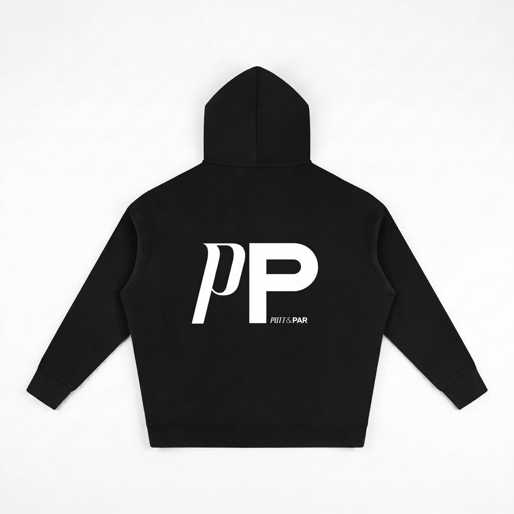 Oversize Fleeced Hoodie - Black