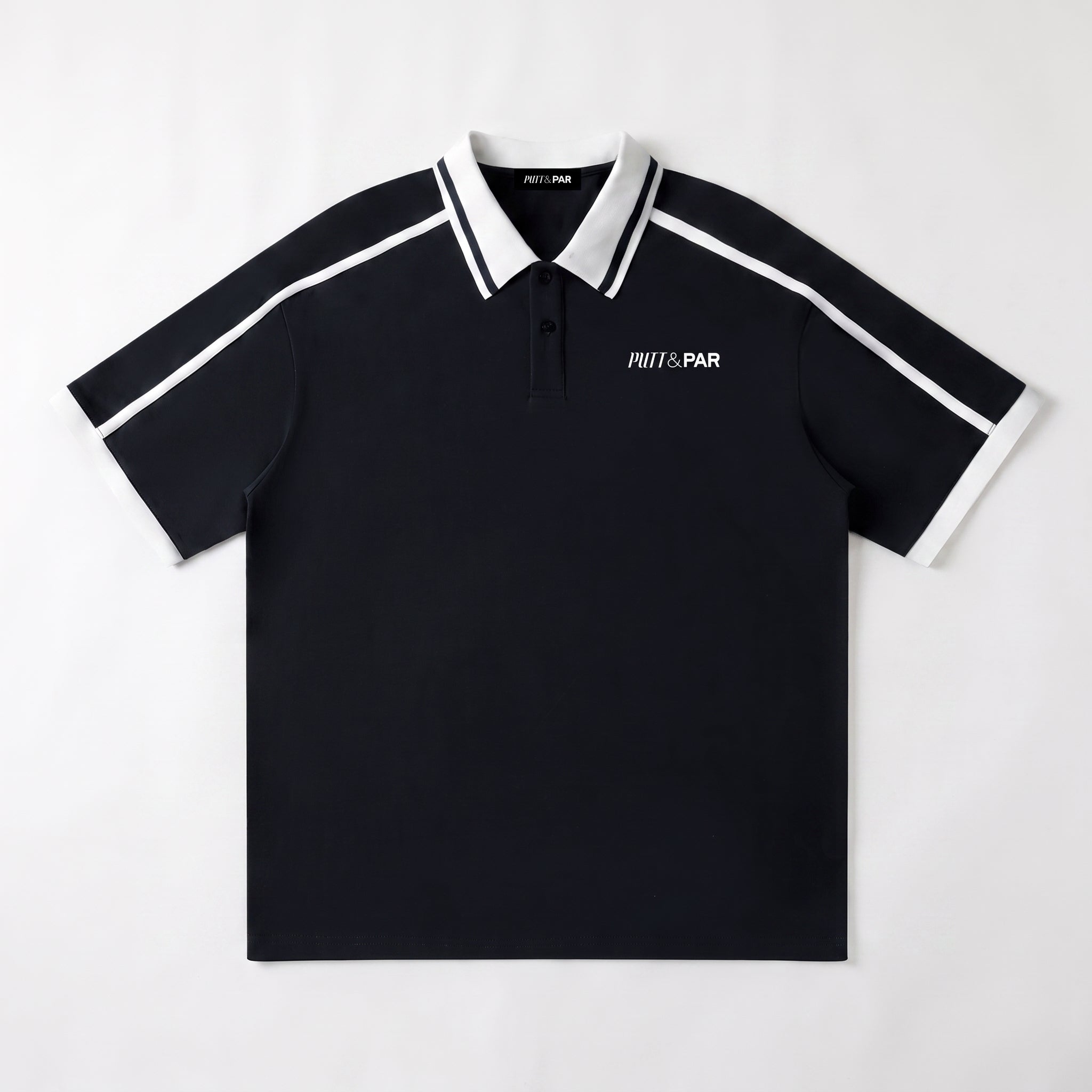 The Piped Polo Shirt - Black