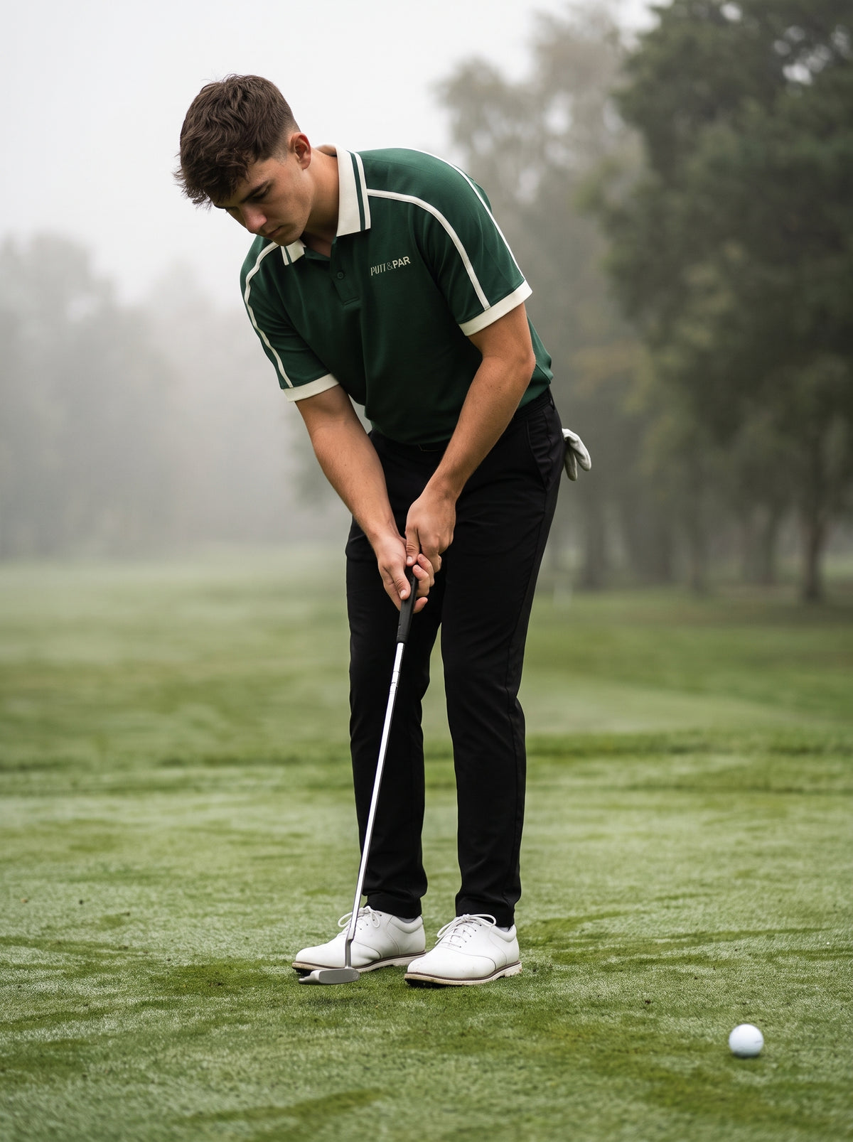 The Piped Polo Shirt - Dark Green