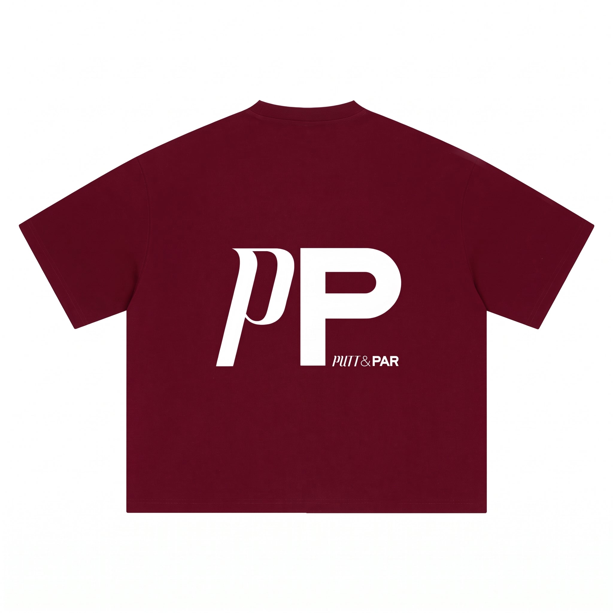 Boxy Oversized T-Shirt Wine Red