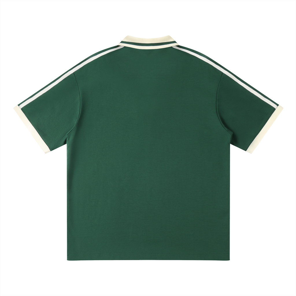 The Piped Polo Shirt - Dark Green