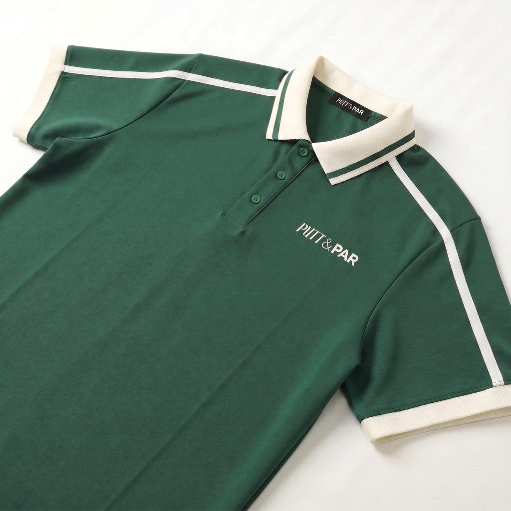 The Piped Polo Shirt - Dark Green