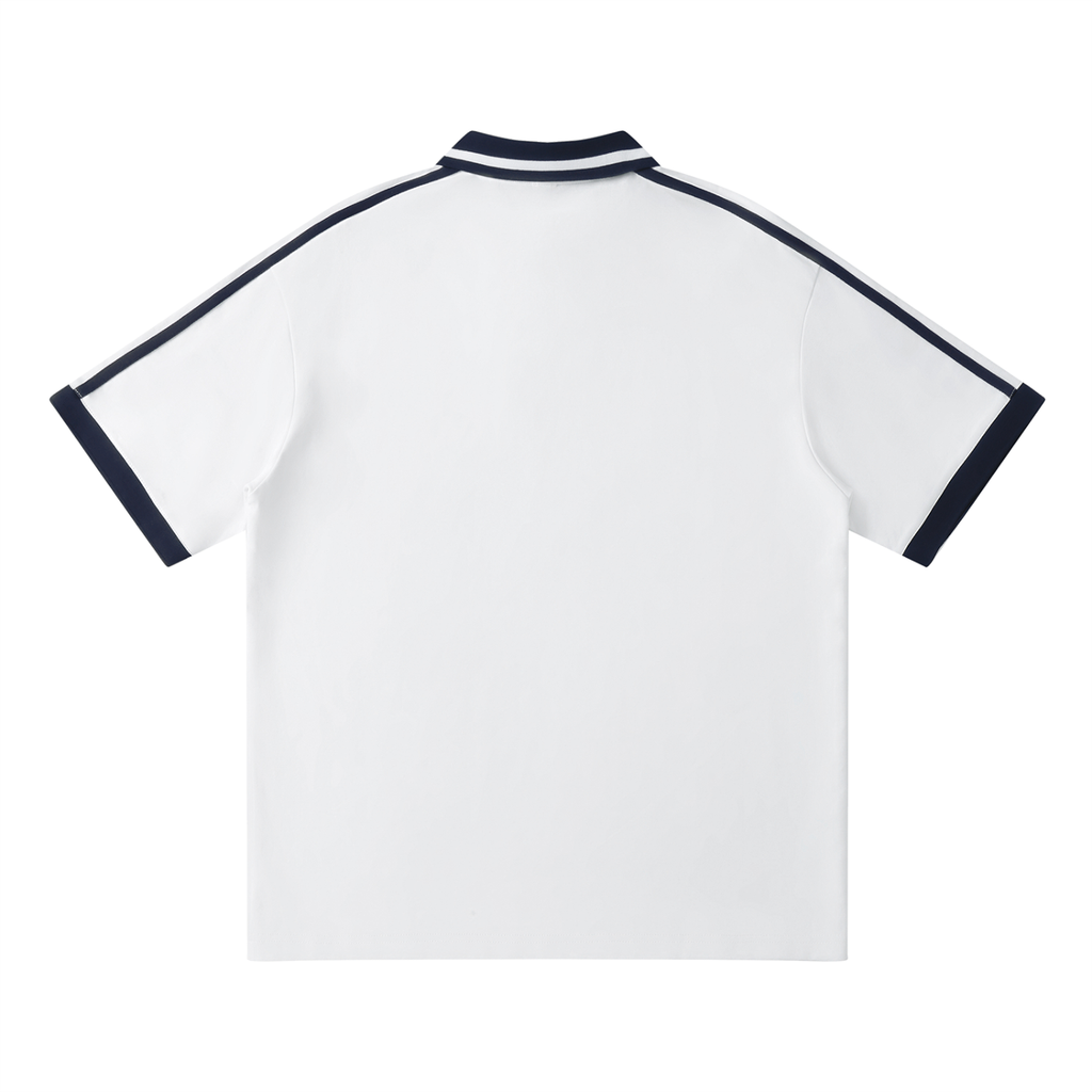 The Piped Polo Shirt - White