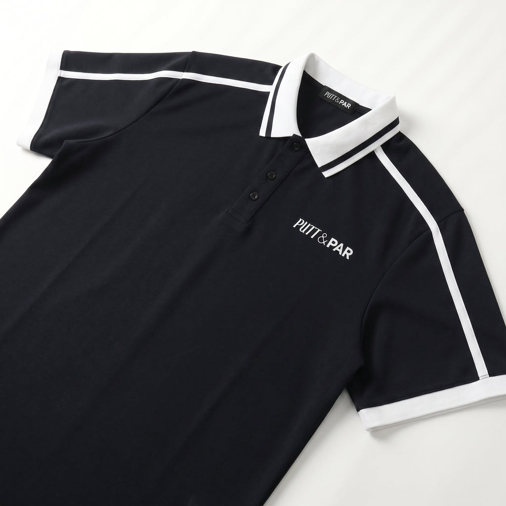 The Piped Polo Shirt - Black