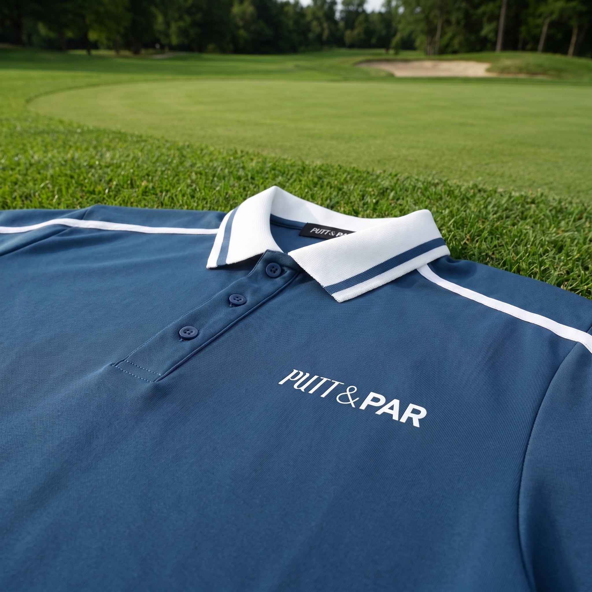 The Piped Polo Shirt - Navy Blue
