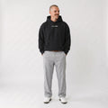 Oversize Fleeced Hoodie - Black