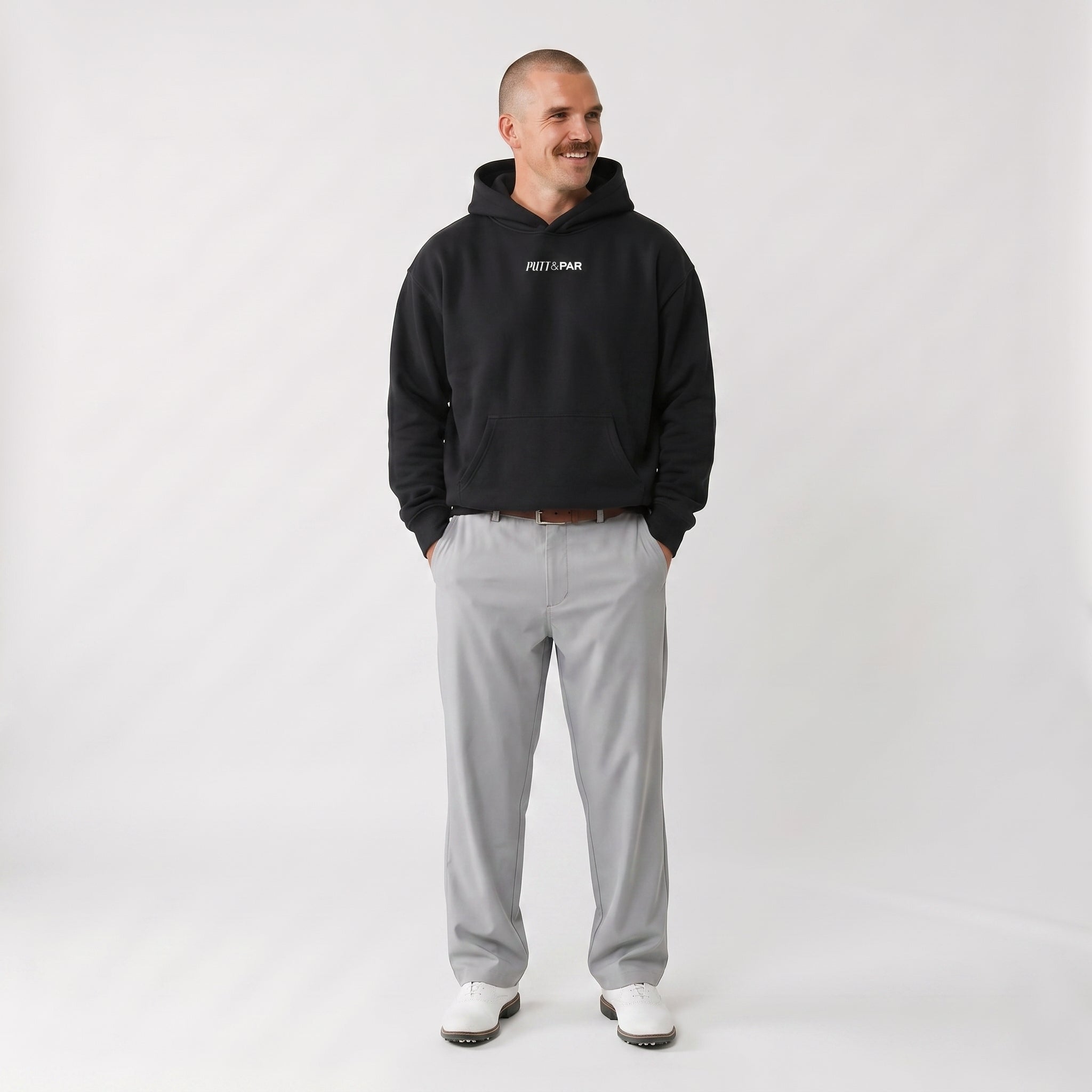 Oversize Fleeced Hoodie - Black