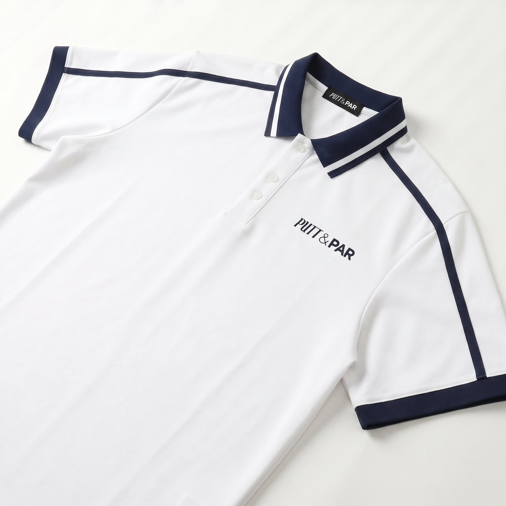 The Piped Polo Shirt - White